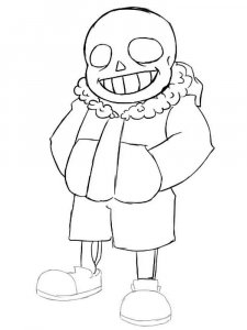 Undertale coloring page 5 - Free printable
