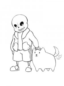 Undertale coloring page 6 - Free printable