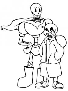 Undertale coloring page 8 - Free printable