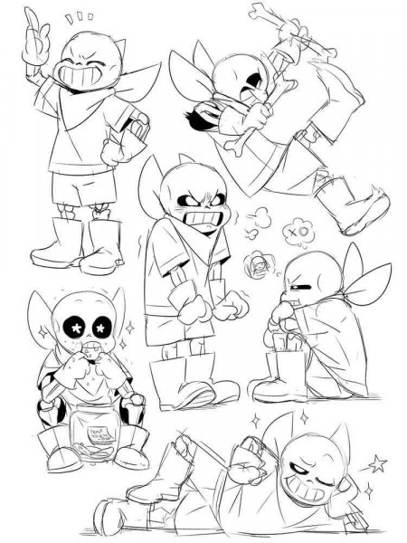 Undertale coloring pages