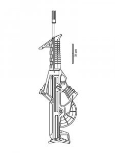Weapon coloring page 11 - Free printable