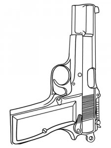 Weapon coloring page 12 - Free printable