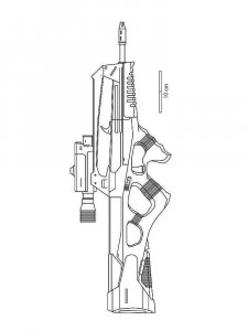 Weapon coloring page 13 - Free printable