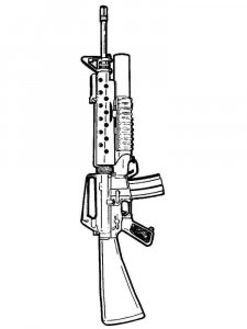 Weapon coloring page 15 - Free printable
