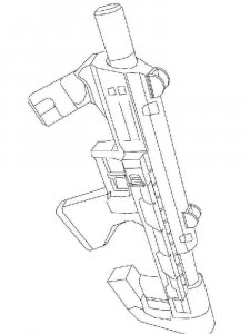 Weapon coloring page 19 - Free printable
