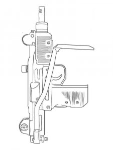Weapon coloring page 2 - Free printable