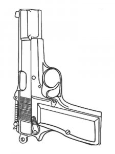 Weapon coloring page 5 - Free printable