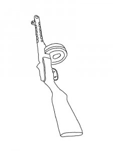Weapon coloring page 6 - Free printable