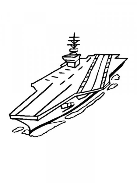 Aircraft Carrier coloring pages