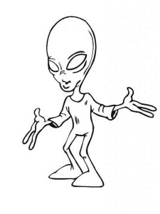 Aliens coloring page 29 - Free printable