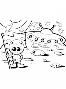 Aliens coloring page 31 - Free printable
