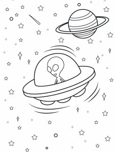 Aliens coloring page 33 - Free printable