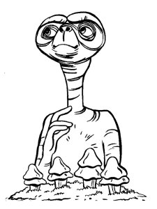 Aliens coloring page 35 - Free printable