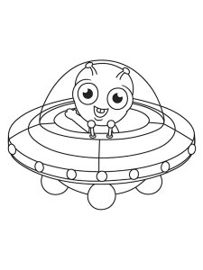 Aliens coloring page 38 - Free printable