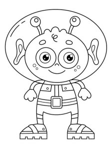 Aliens coloring page 41 - Free printable