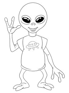 Aliens coloring page 43 - Free printable