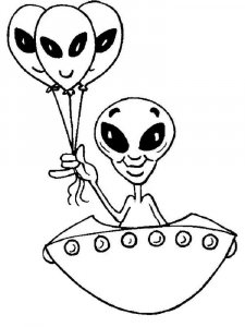 Aliens coloring page 10 - Free printable