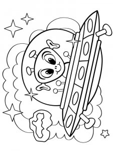 Aliens coloring page 11 - Free printable