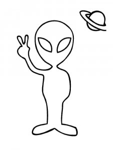 Aliens coloring page 12 - Free printable