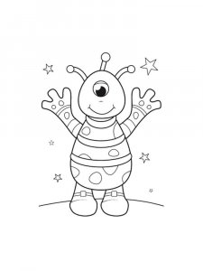 Aliens coloring page 13 - Free printable