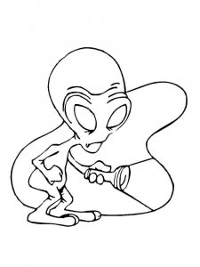 Aliens coloring page 23 - Free printable