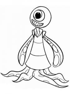 Aliens coloring page 4 - Free printable
