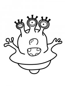 Aliens coloring page 9 - Free printable