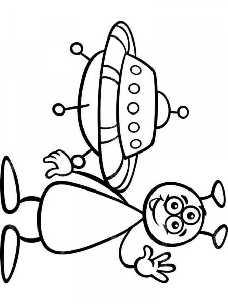 Aliens coloring pages