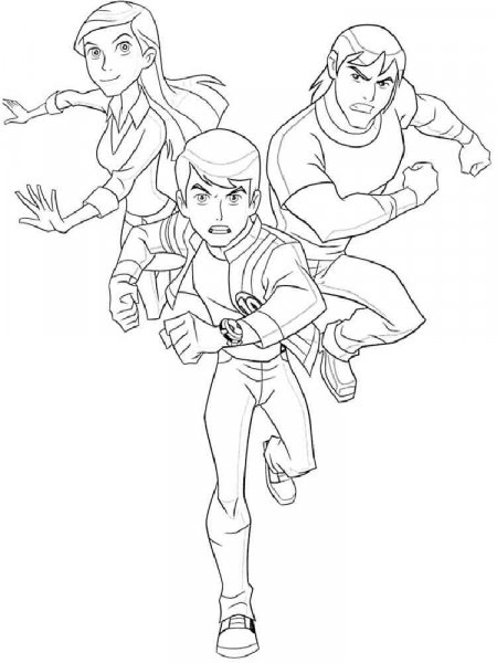 Ben 10 Ultimate Alien coloring pages