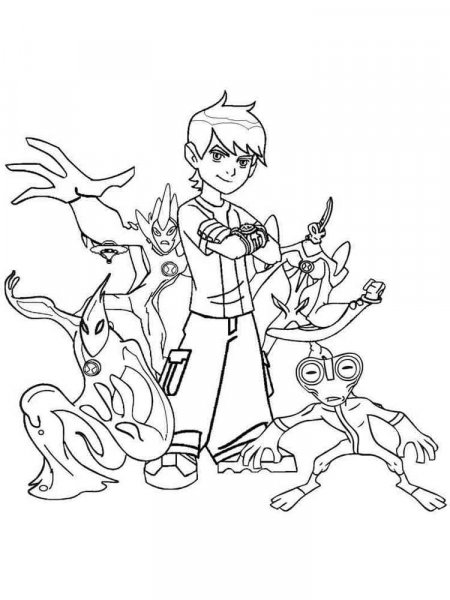 Ben 10 Ultimate Alien coloring pages