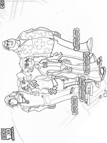 Ben 10 coloring pages