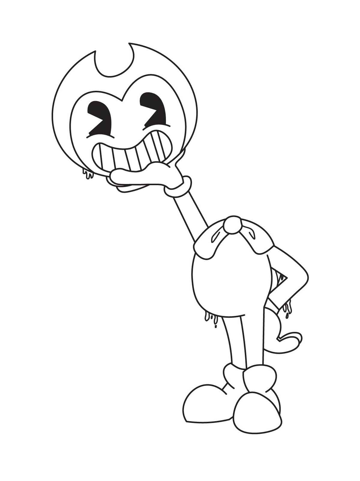 Bendy and the ink machine coloring pages