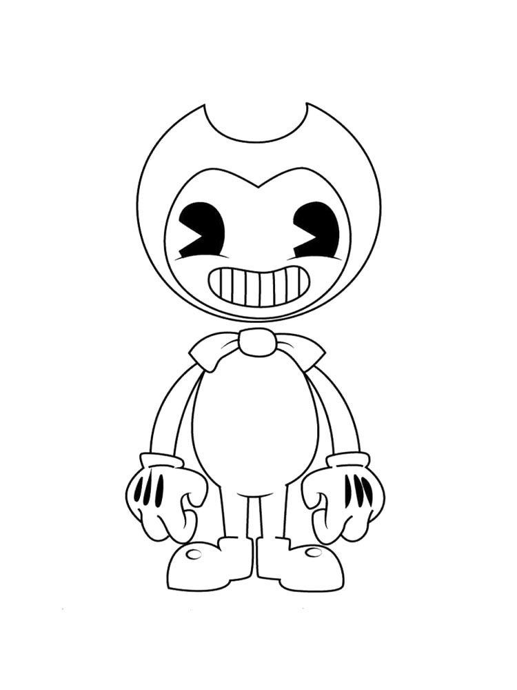 evil bendy and the ink machine coloring pages