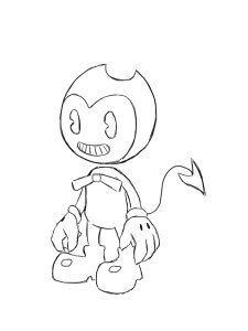 Little Bendy coloring page