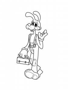 Boris the Wolf, Bendy’s friend coloring page