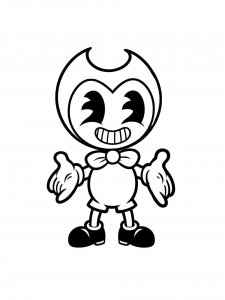 Charming Bendy coloring page
