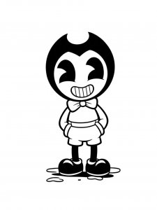 Playful Bendy coloring page