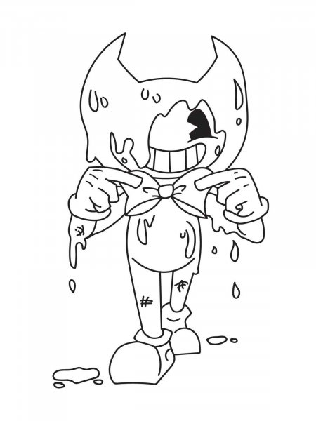 Bendy and the ink machine coloring pages