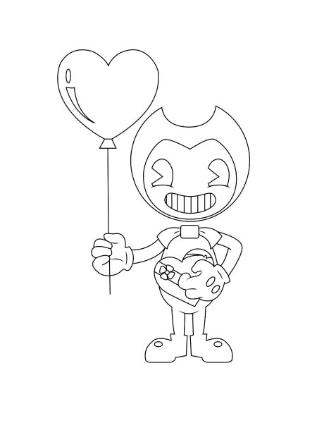 Bendy and the ink machine coloring pages