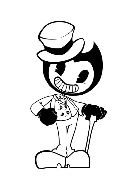 Bendy and the ink machine coloring pages