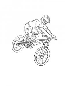 BMX coloring page 1 - Free printable