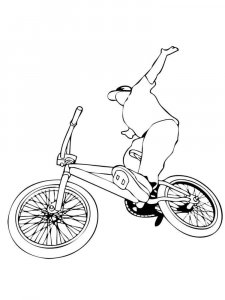BMX coloring page 11 - Free printable