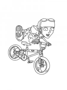 BMX coloring page 12 - Free printable