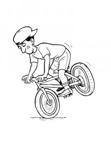BMX coloring page 13 - Free printable