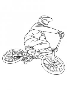 BMX coloring page 3 - Free printable