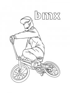 BMX coloring page 4 - Free printable