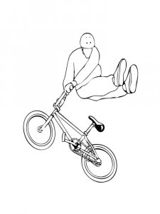 BMX coloring page 5 - Free printable