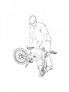 BMX coloring page 6 - Free printable