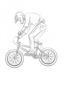 BMX coloring page 7 - Free printable