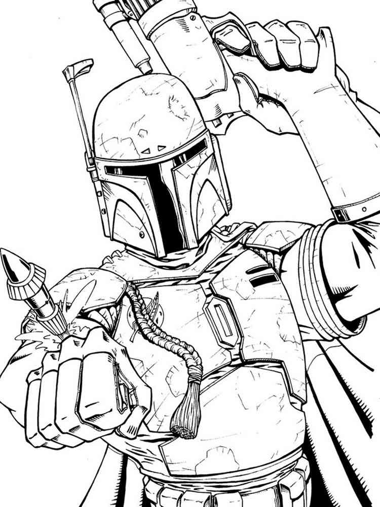 Boba Fett coloring pages. Free Printable Boba Fett coloring pages.